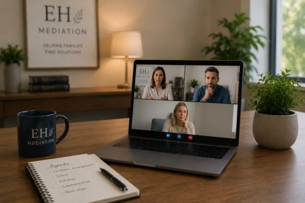 child access mediation Salford online meeting.